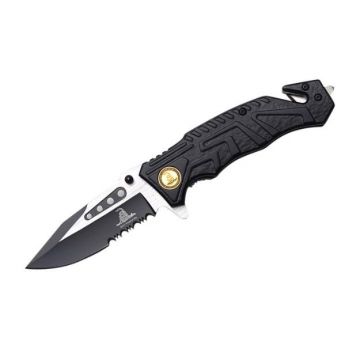 DTOM Rescue Style Action Assist Tactical Folding Knife 4.5"